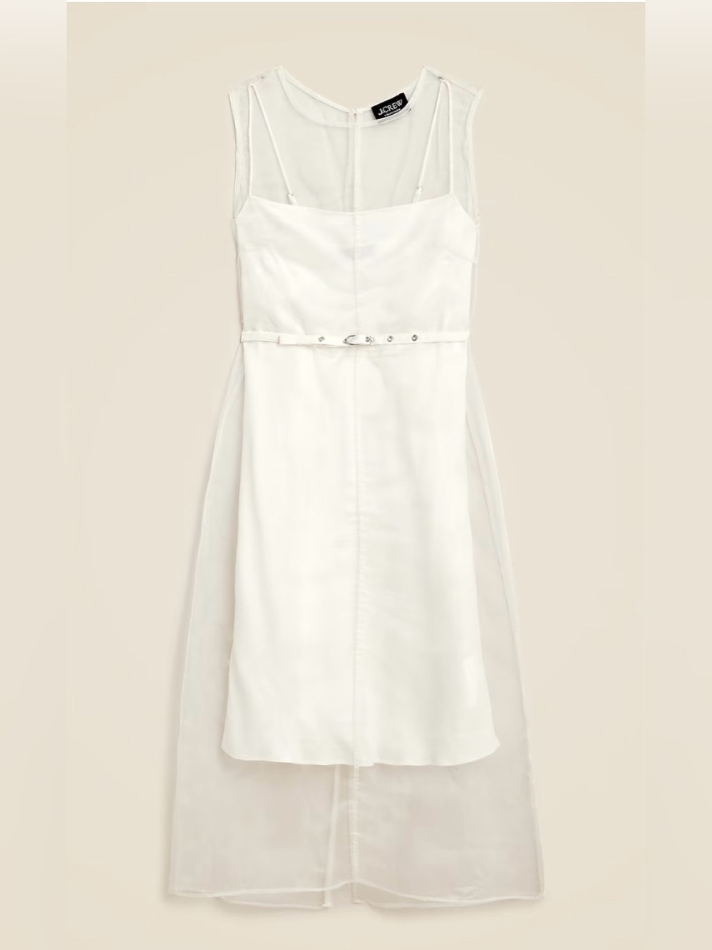 J Crew Collection layered shift dress in liquid organza - size 6 - NWT